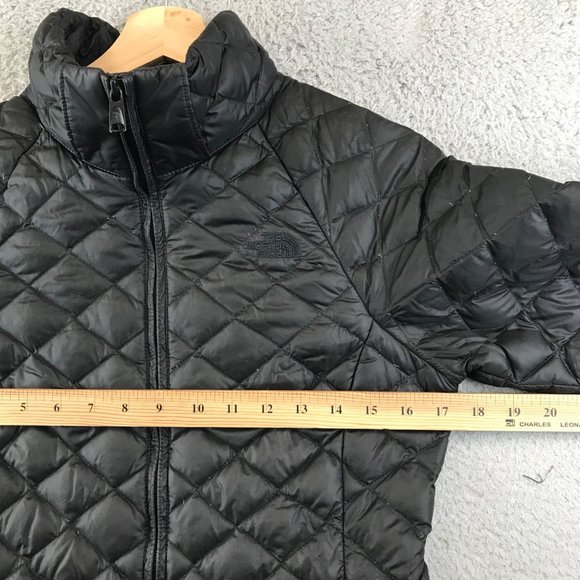 THE NORTH FACE BLACK 550 DOWN QUILTED PUFFER JACKET SIZE XS - Picture 6 of 7